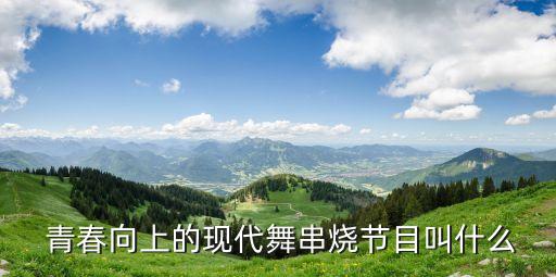  青春向上的现代舞串烧节目叫什么