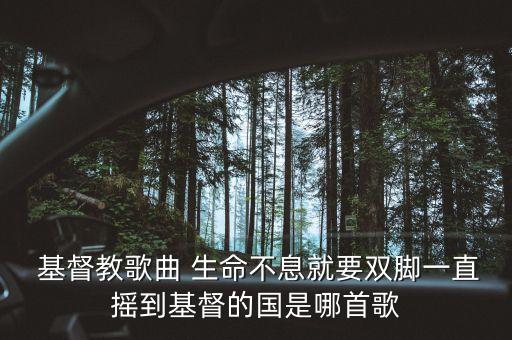  基督教歌曲 生命不息就要双脚一直摇到基督的国是哪首歌