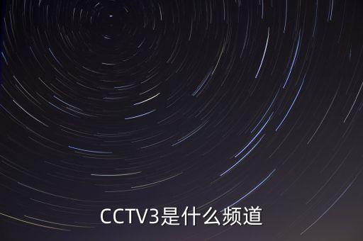 CCTV3是什么频道