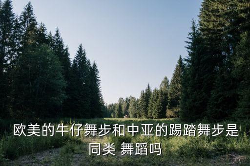  欧美的牛仔舞步和中亚的踢踏舞步是同类 舞蹈吗