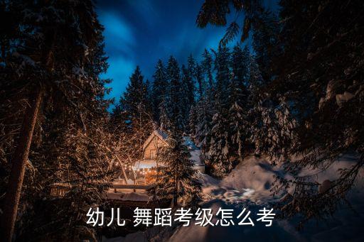 儿童舞蹈是一级考试吗