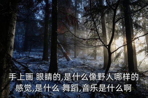 手上画 眼睛的,是什么像野人哪样的感觉,是什么 舞蹈,音乐是什么啊