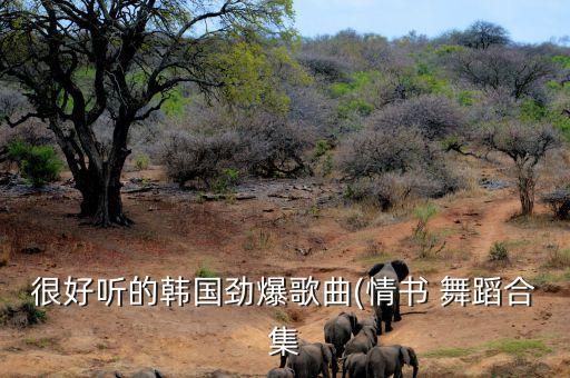 很好听的韩国劲爆歌曲(情书 舞蹈合集