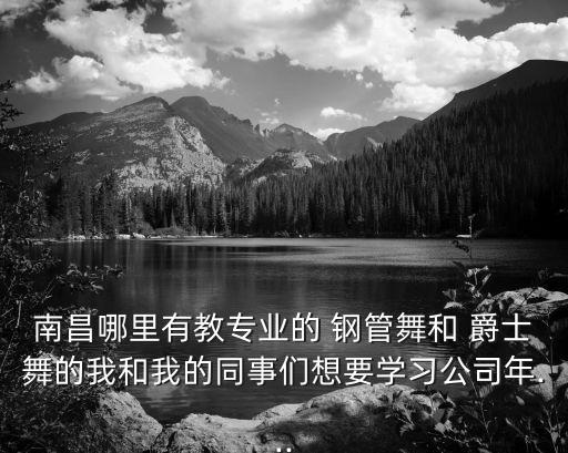 南昌哪里有教专业的 钢管舞和 爵士舞的我和我的同事们想要学习公司年...