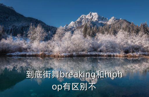 到底街舞breaking和hiphop有区别不