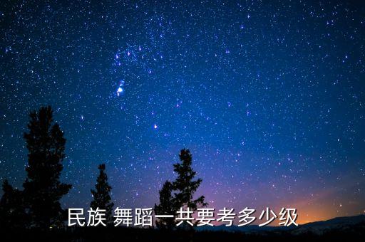 民族 舞蹈一共要考多少级