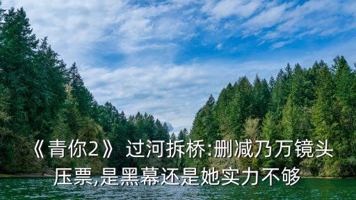 《青你2》 过河拆桥:删减乃万镜头压票,是黑幕还是她实力不够