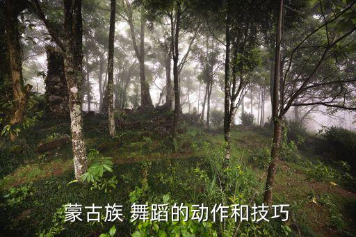 蒙古族 舞蹈的动作和技巧