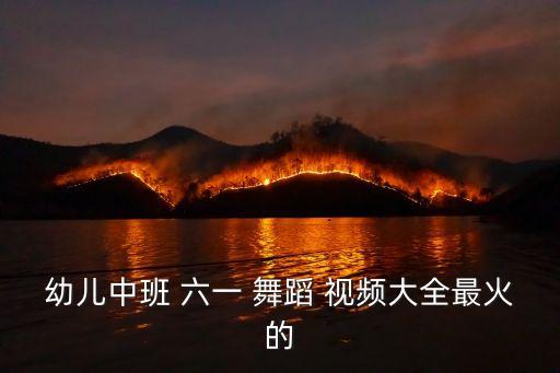 幼儿中班 六一 舞蹈 视频大全最火的