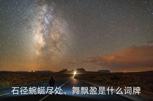 石径蜿蜒尽处、舞飘盈是什么词牌
