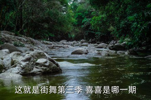 这就是街舞第三季 喜喜是哪一期