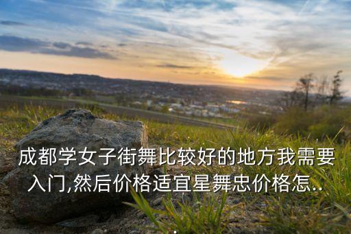 成都学女子街舞比较好的地方我需要入门,然后价格适宜星舞忠价格怎...