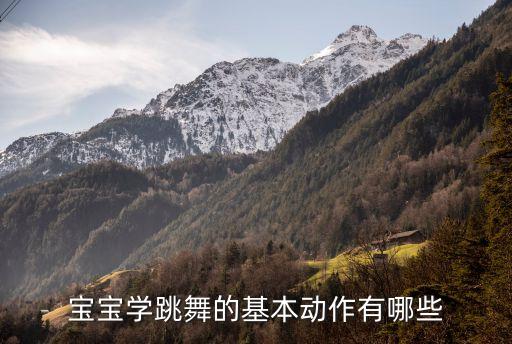 宝宝学跳舞的基本动作有哪些