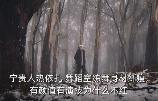 宁贵人热依扎 舞蹈室练舞身材纤瘦,有颜值有演技为什么不红