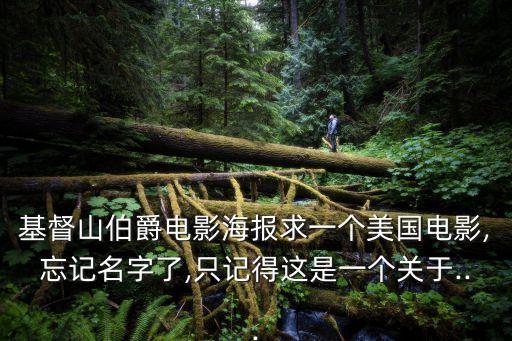 基督山伯爵电影海报求一个美国电影,忘记名字了,只记得这是一个关于...
