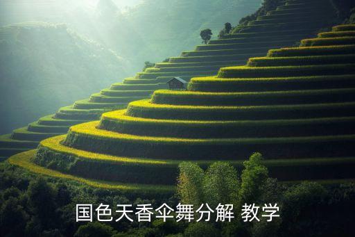 国色天香伞舞分解 教学