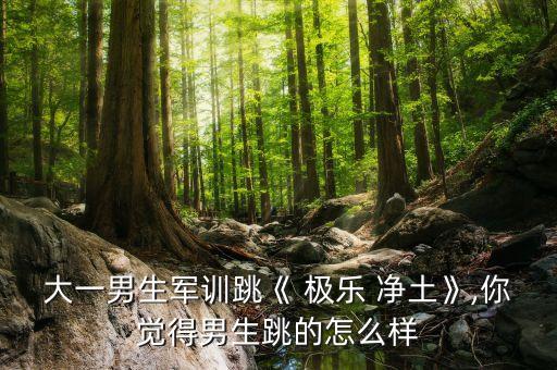 大一男生军训跳《 极乐 净土》,你觉得男生跳的怎么样