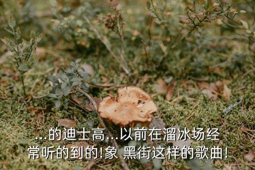 ...的迪士高...以前在溜冰场经常听的到的!象 黑街这样的歌曲!