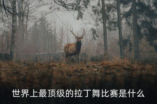 世界上最顶级的拉丁舞比赛是什么