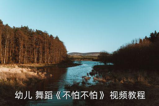  幼儿 舞蹈《不怕不怕》 视频教程