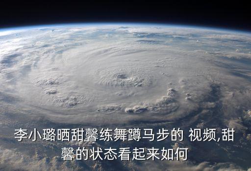 李小璐晒甜馨练舞蹲马步的 视频,甜馨的状态看起来如何