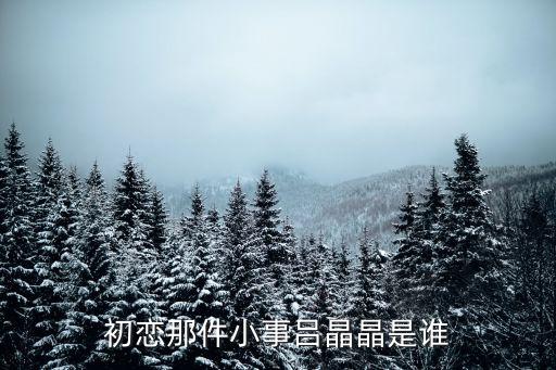 初恋那件小事吕晶晶是谁