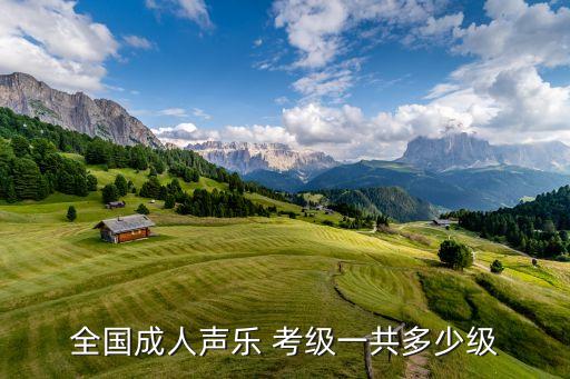 全国成人声乐 考级一共多少级