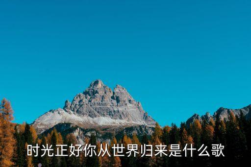 时光正好你从世界归来是什么歌