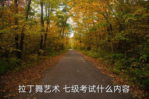 拉丁舞艺术 七级考试什么内容