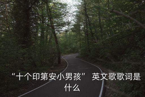 “十个印第安小男孩” 英文歌歌词是什么