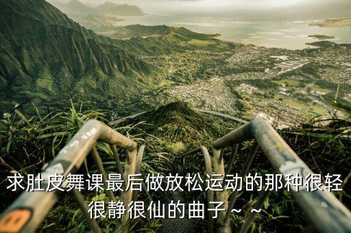求肚皮舞课最后做放松运动的那种很轻很静很仙的曲子～～