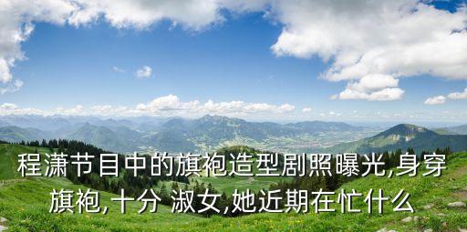 程潇节目中的旗袍造型剧照曝光,身穿旗袍,十分 淑女,她近期在忙什么