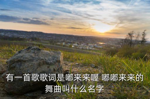 有一首歌歌词是嘟来来喔 嘟嘟来来的舞曲叫什么名字