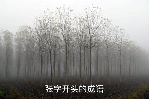 张字开头的成语