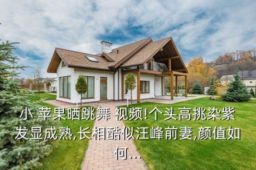 小 苹果晒跳舞 视频!个头高挑染紫发显成熟,长相酷似汪峰前妻,颜值如何...