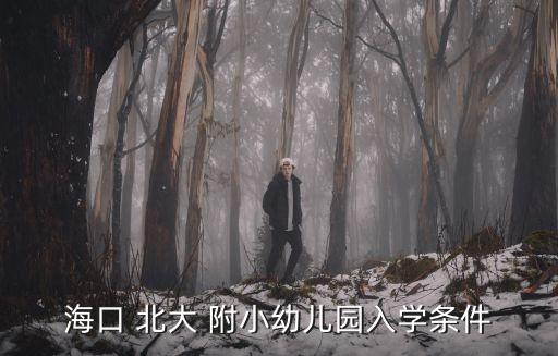 海口 北大 附小幼儿园入学条件