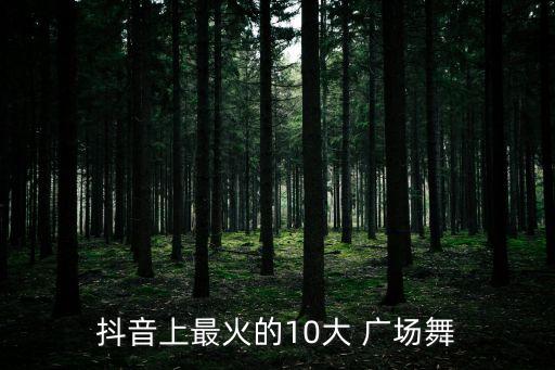 抖音上最火的10大 广场舞