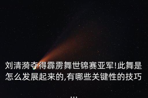 刘清漪夺得霹雳舞世锦赛亚军!此舞是怎么发展起来的,有哪些关键性的技巧...