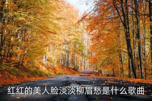 红红的美人脸淡淡柳眉愁是什么歌曲
