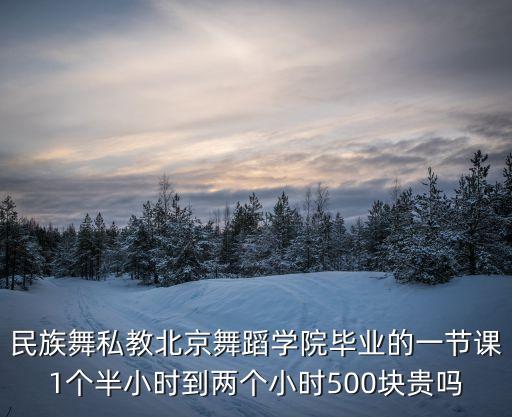 民族舞私教北京舞蹈学院毕业的一节课1个半小时到两个小时500块贵吗
