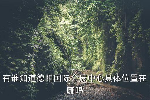有谁知道德阳国际会展中心具体位置在哪吗