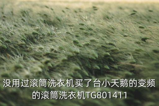 没用过滚筒洗衣机买了台小天鹅的变频的滚筒洗衣机TG801411