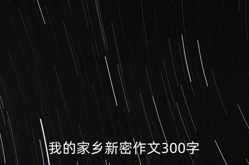 我的家乡新密作文300字