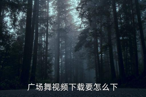 广场舞视频下载要怎么下