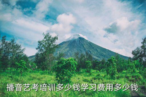 播音艺考培训多少钱学习费用多少钱