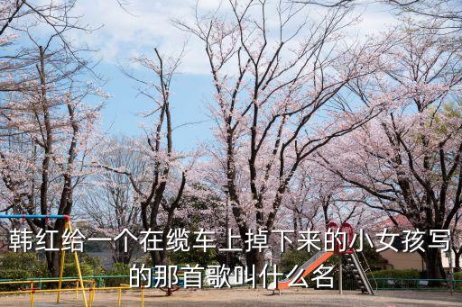 韩红给一个在缆车上掉下来的小女孩写的那首歌叫什么名