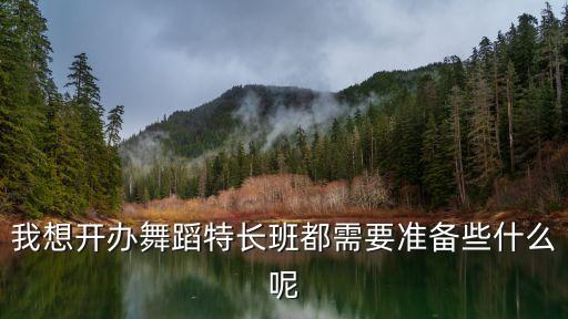 我想开办舞蹈特长班都需要准备些什么呢