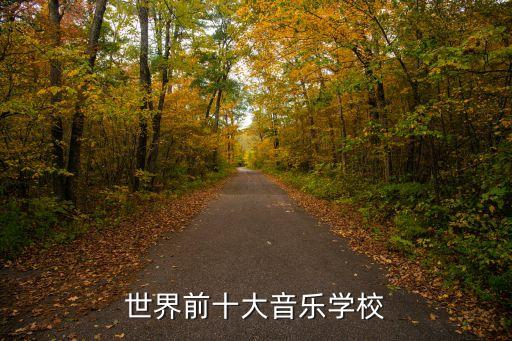 世界前十大音乐学校