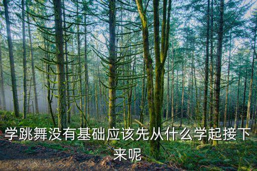 学跳舞没有基础应该先从什么学起接下来呢