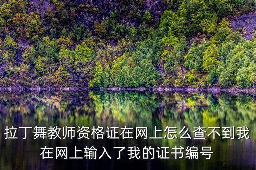 拉丁舞资格证怎么查，湖北省青少年体育舞蹈技术等级考试证书查询
